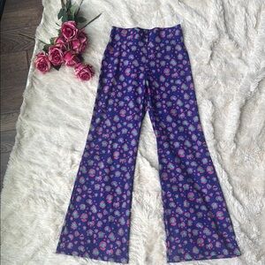 Kaeli Smith Leopard Cheetah Patterned Wide-Leg Pants